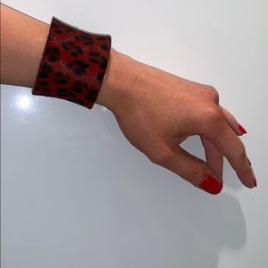 Rustic Cuff Leopard Print Cuff